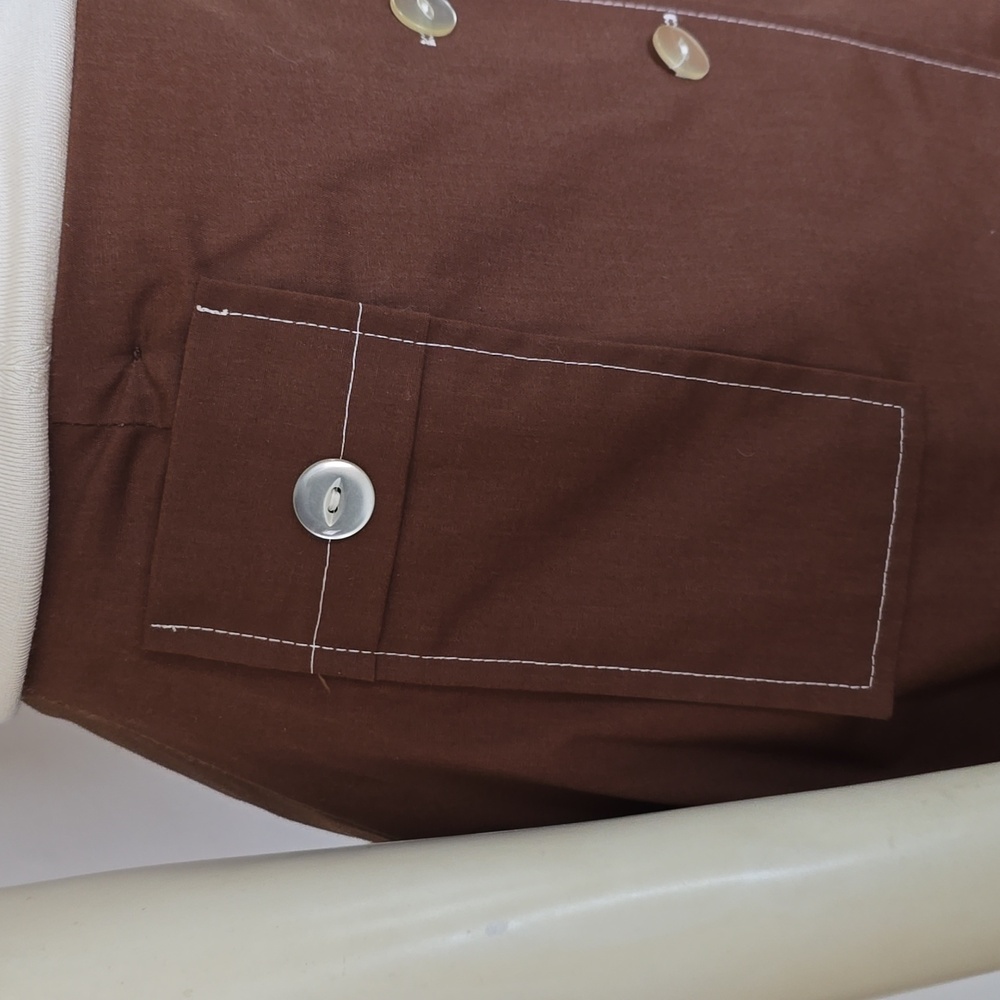 70s Vintage Button-Front Mini Skort Culotte Size Small - Picture 4 of 7